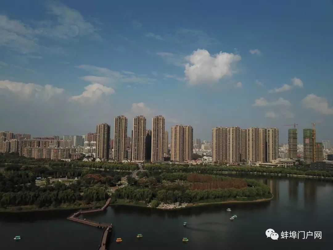 蚌埠市全景图图片