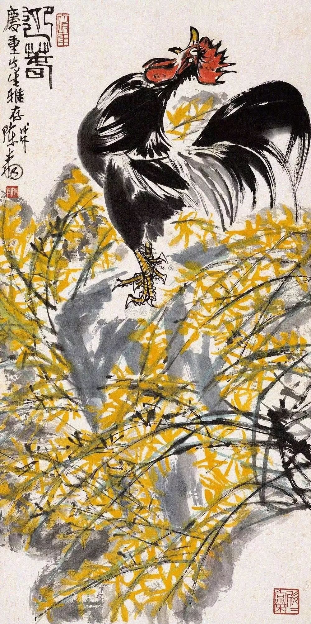 历代名家画鸡精神抖擞,大吉大利!_侵权