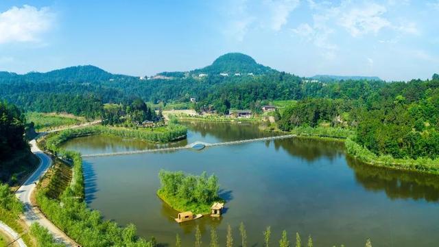 恩阳的景巴中的美