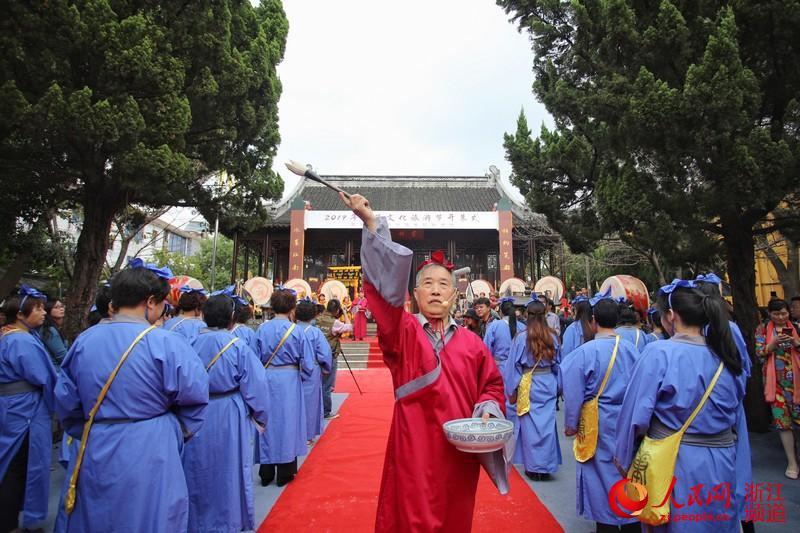 湖州善璉,2019年湖筆文化旅遊節開幕式暨華夏筆工祭筆祖民俗活動舉行