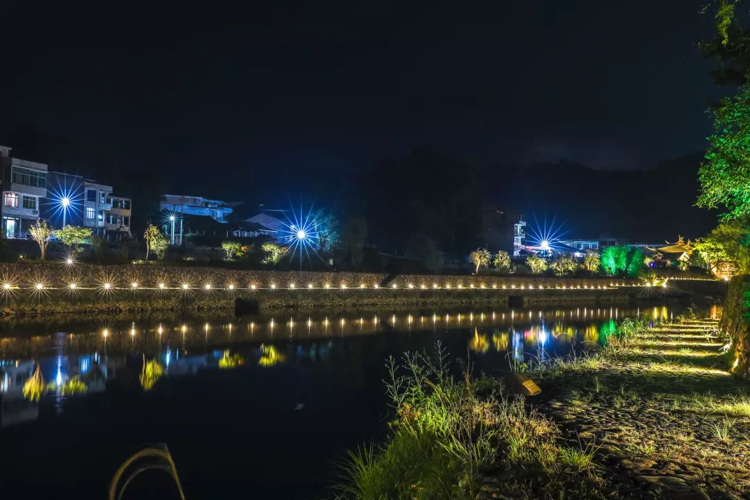 廊桥夜景照流出美美美