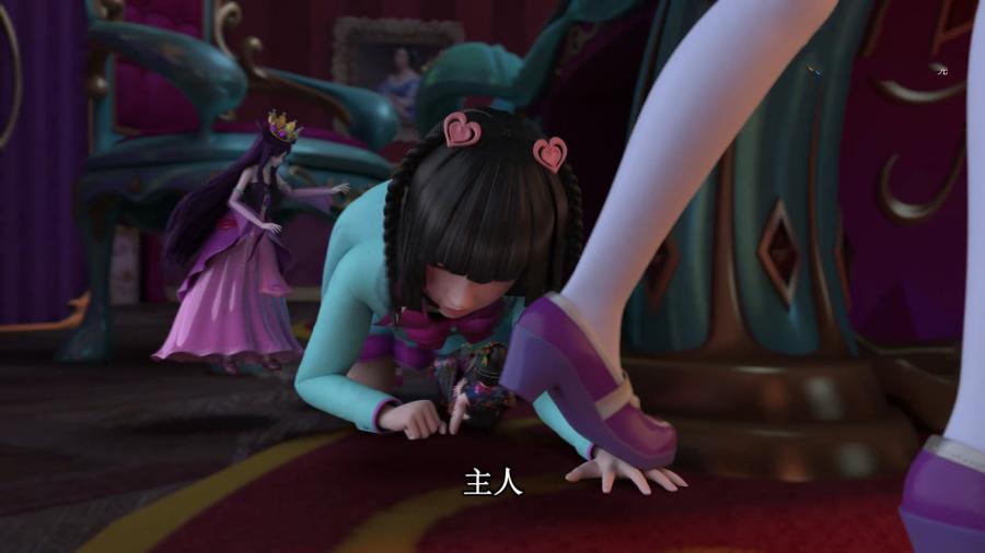 叶罗丽7》第9集剧情,文茜又开始欺负王默了,一次比一次过分,都用上脚