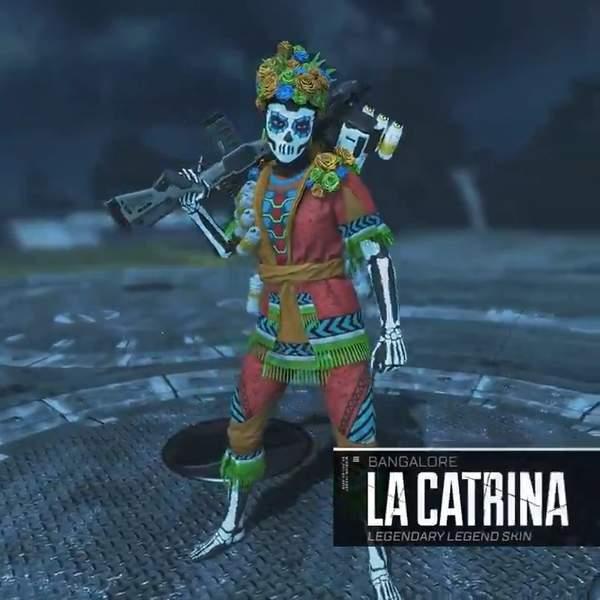 apex英雄班加罗尔万圣节皮肤骷髅头充满恐惧气息