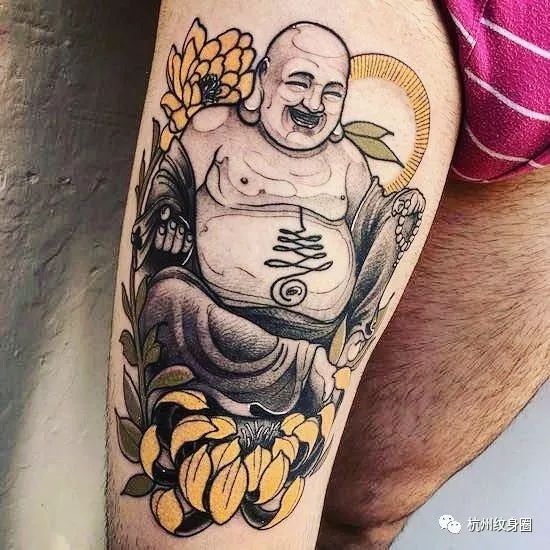 佛教tattoo素材弥勒佛