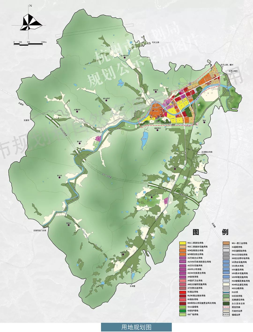 浦江县浦阳镇城区地图图片