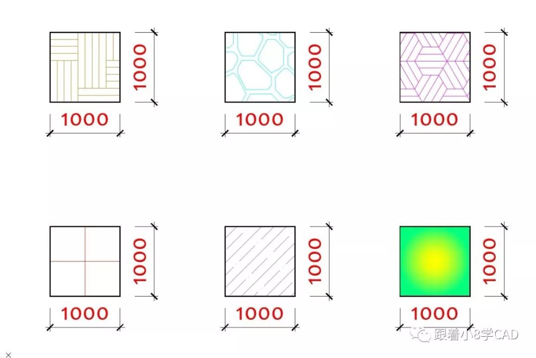 cad地面填充图案表示图片