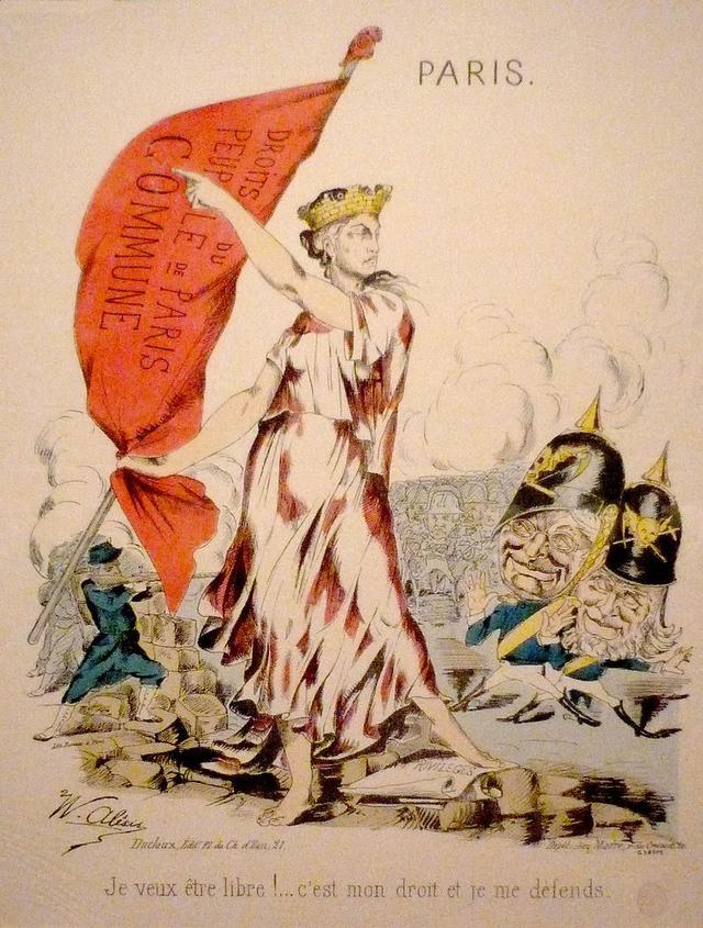法国招贴画中的红色旗帜▲俄罗斯1905年的革命从俄国的十月革命开始