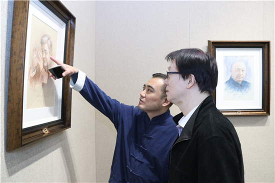 致敬：中国脊梁 马刚科学家肖像艺术展在人民日报社神州书画院开幕