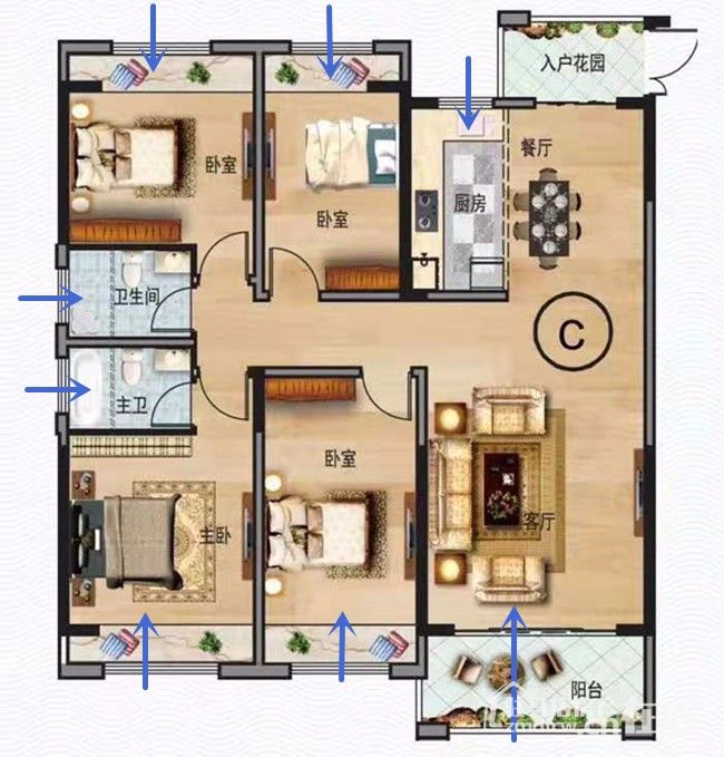 昌建君悦府c户型评测