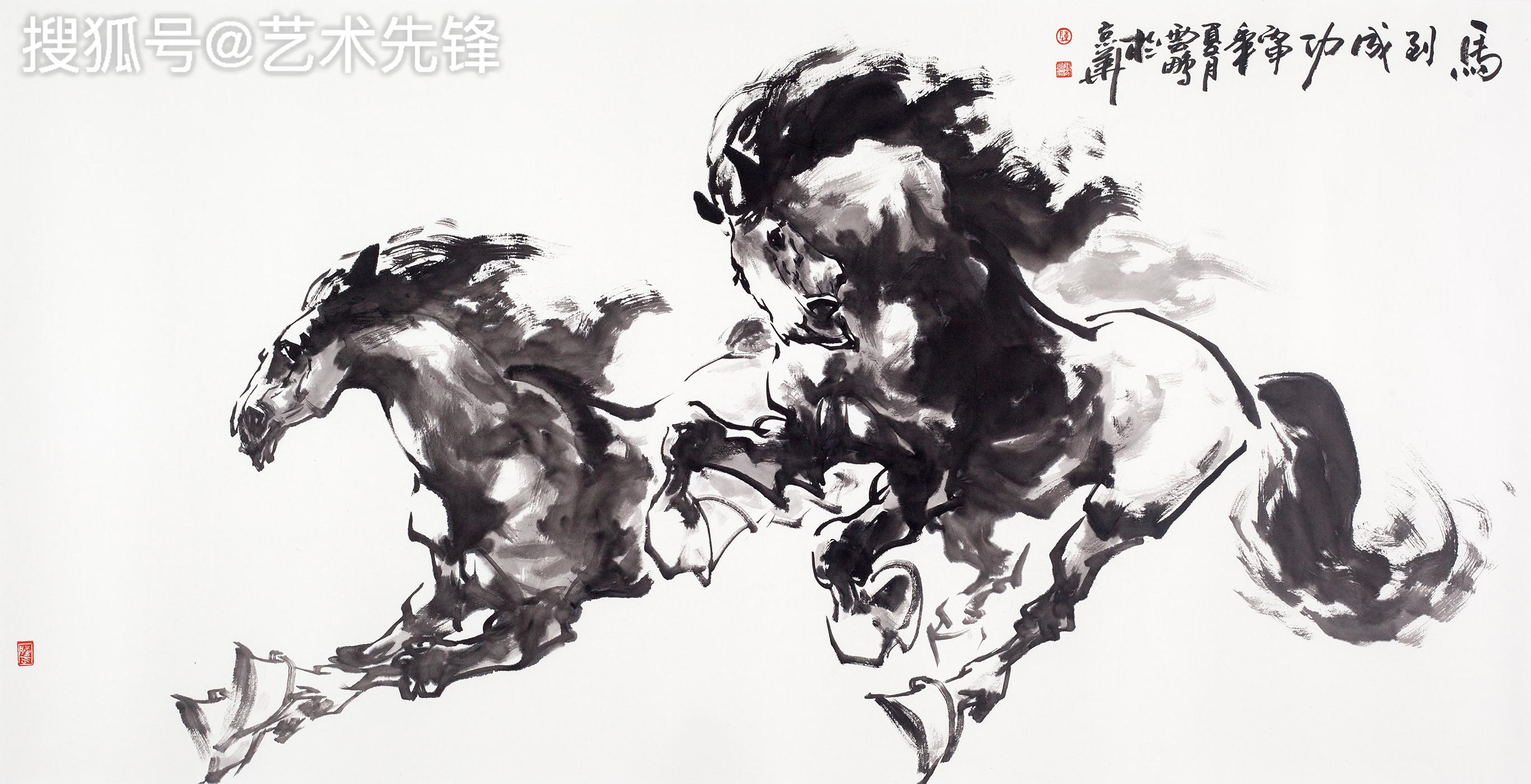写意画马,写意画虎_大山谷图库