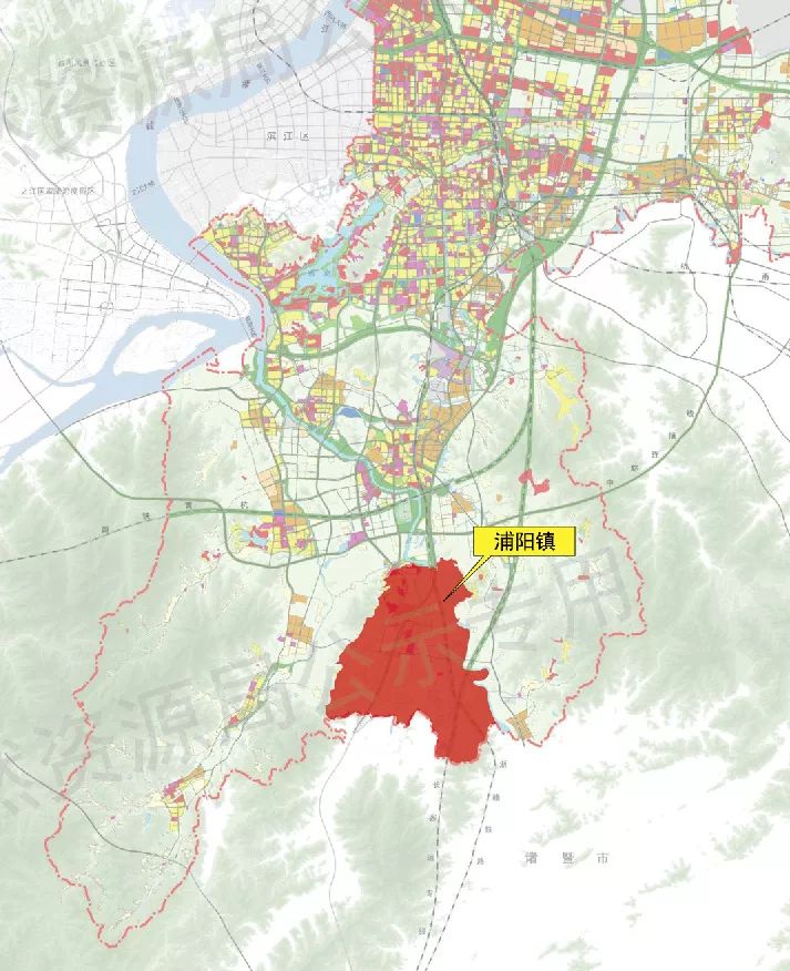 浦江县浦阳镇城区地图图片