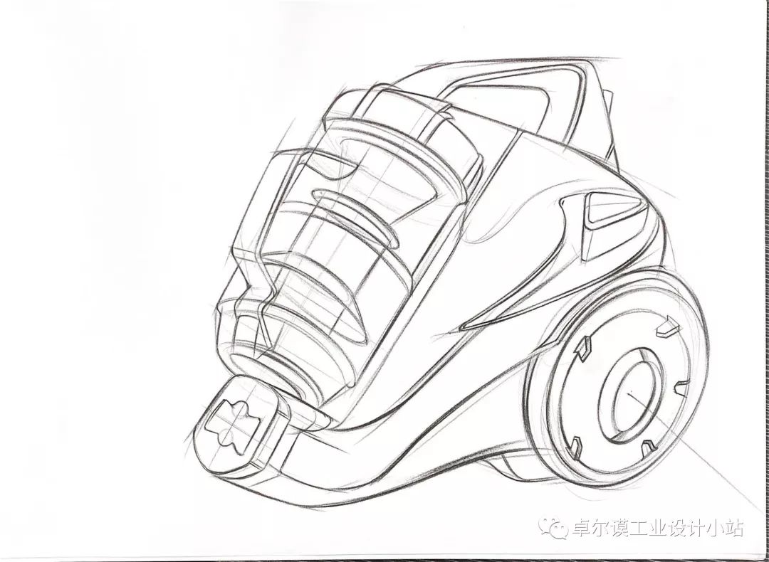 产品手绘"口粮"第一期——吸尘器表现