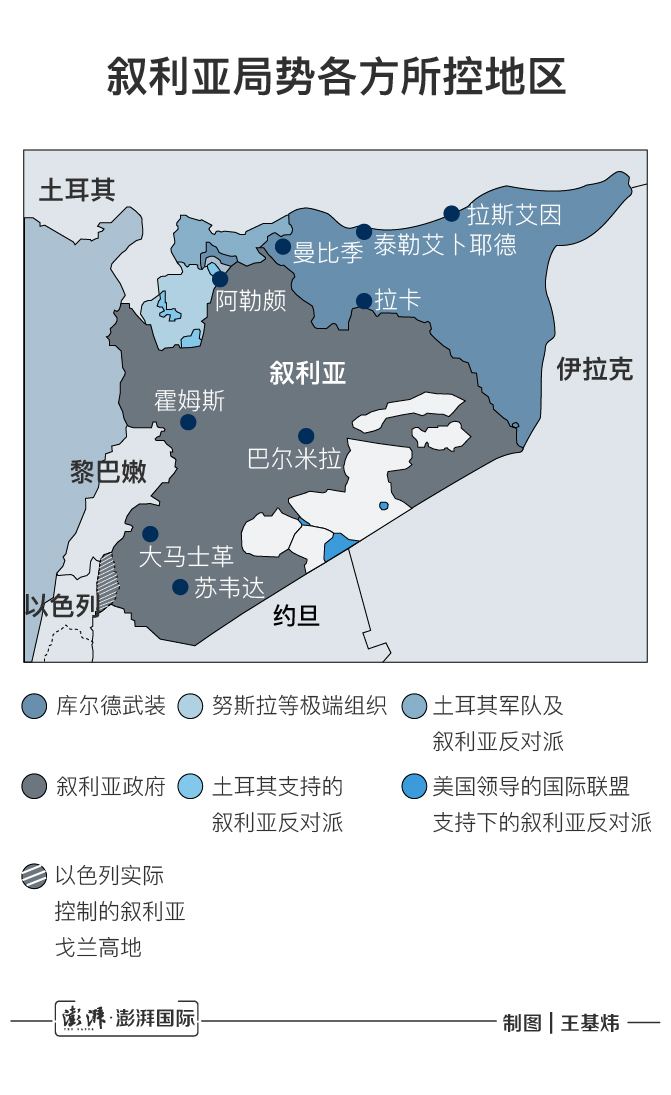 库尔德武装势力范围图片