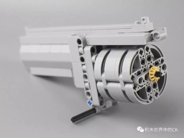 cada积木c81011detech系列积木玩具左轮手枪