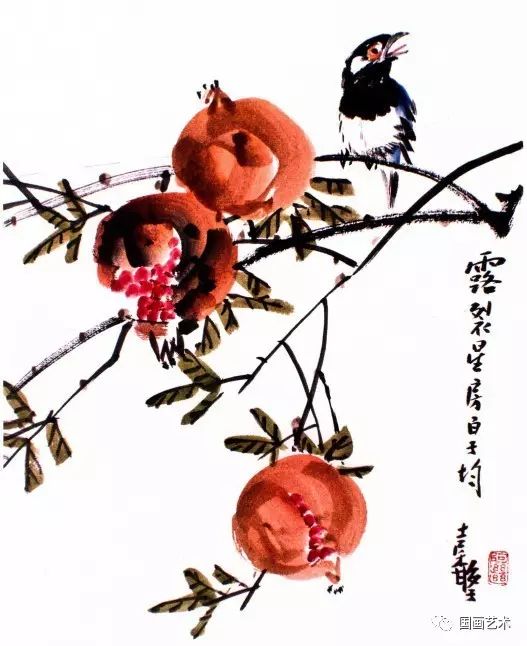 图文教程写意石榴画法解析