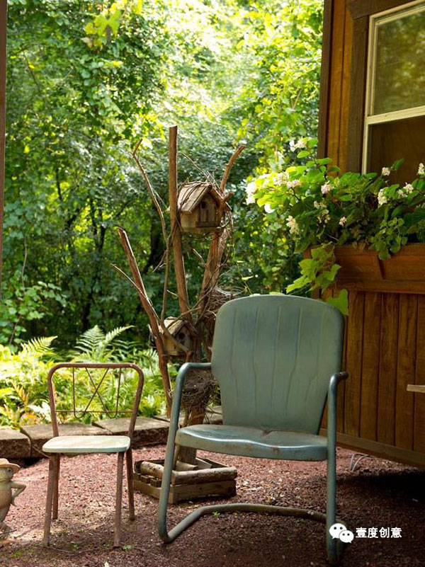 在乡村园林或特色民宿中修葺这样的鸟舍好别致