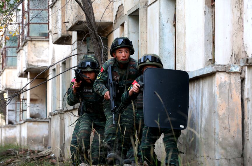 图说丨银川武警支队城市反恐战