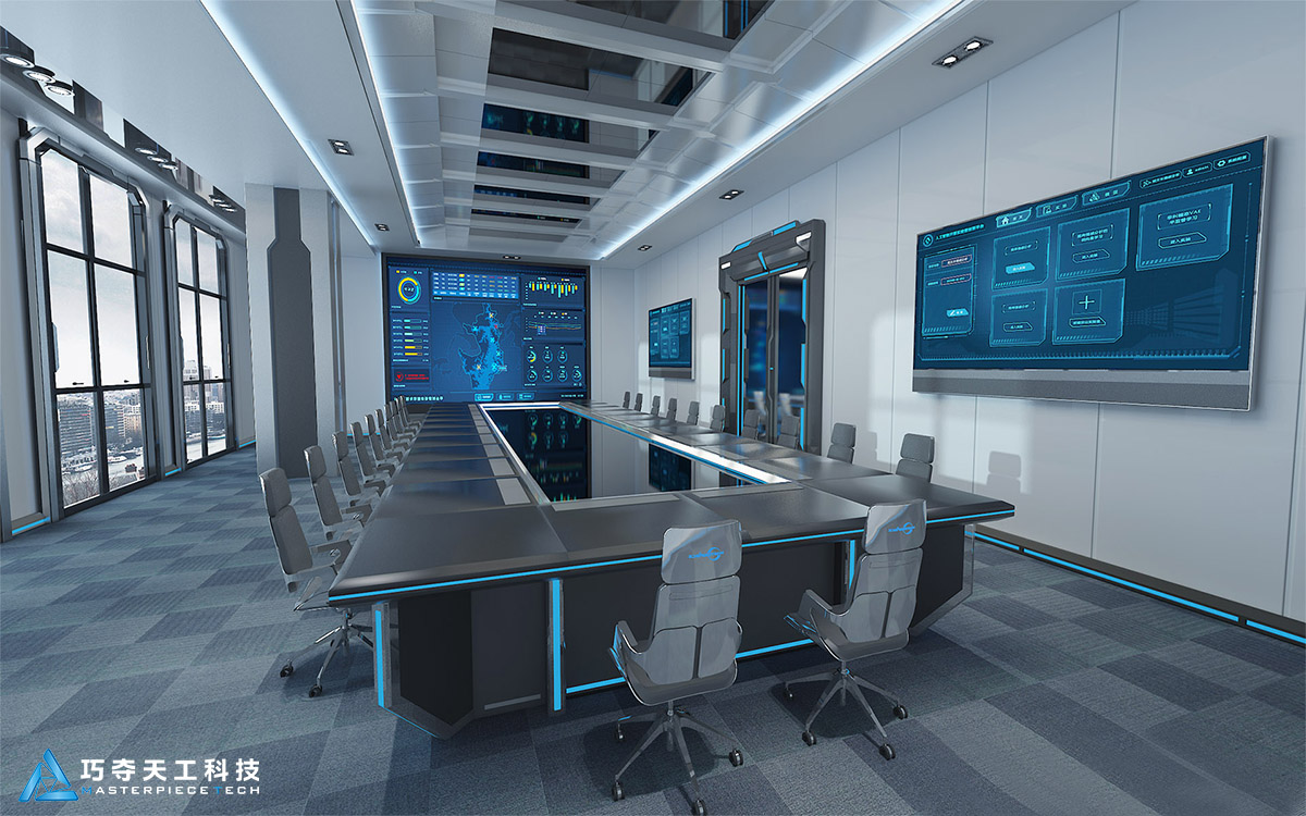 巧夺天工科技电力应急指挥中心控制台如何打造电力局办公室