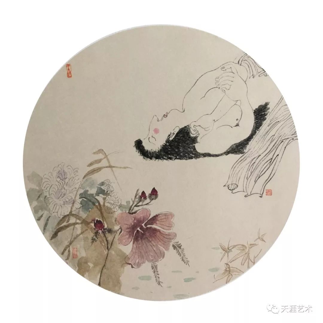 如花绽放青年女画家王霞风情小品微展天涯艺术1217期