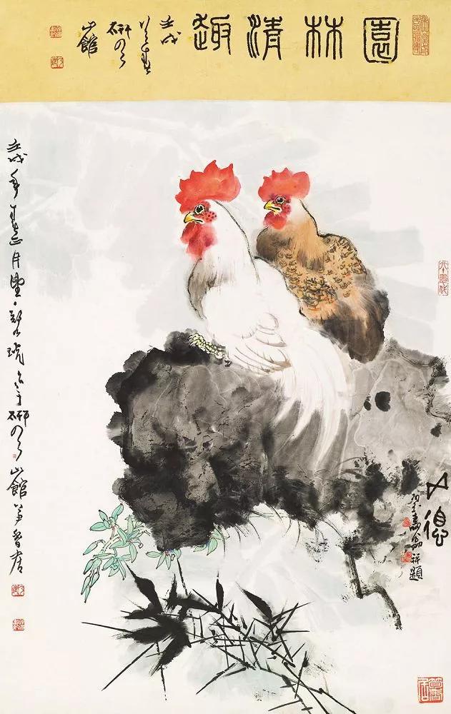 的许多作品的花木已不再是标本式的折技画,而是倾注着画家深情的花木