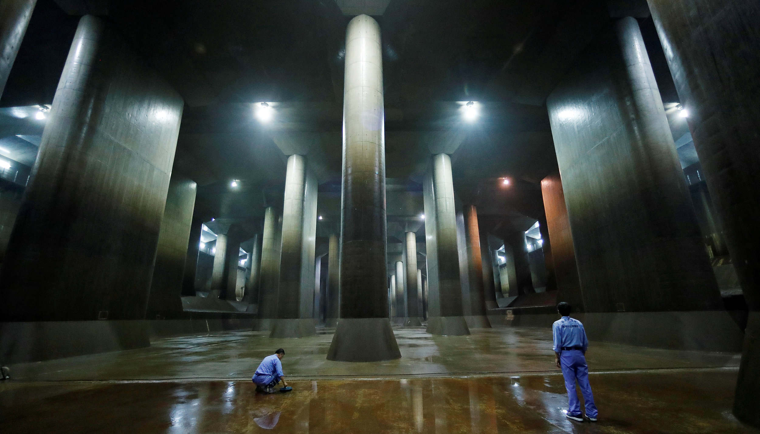 "地下神殿"再度全力运转:台风"海贝思"致东京外下水道3天排水千万吨_