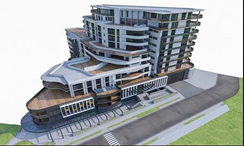 进行建筑模型的建立,通过数字信息仿真模拟建筑物所具有的真实信息