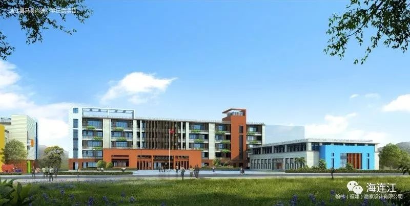 三所学校三大主楼全面封顶连江马鼻跨入基础教育发展新时代