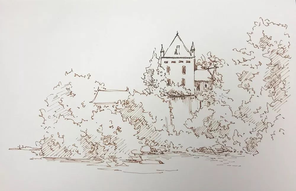 随时随地写生的方式淡彩教程