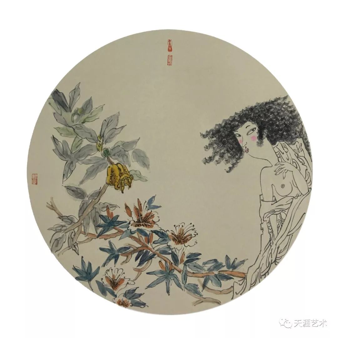 如花绽放青年女画家王霞风情小品微展天涯艺术1217期