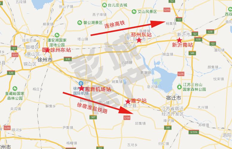 徐州变身高铁之城5个高铁站在建徐盐铁路站名也定啦
