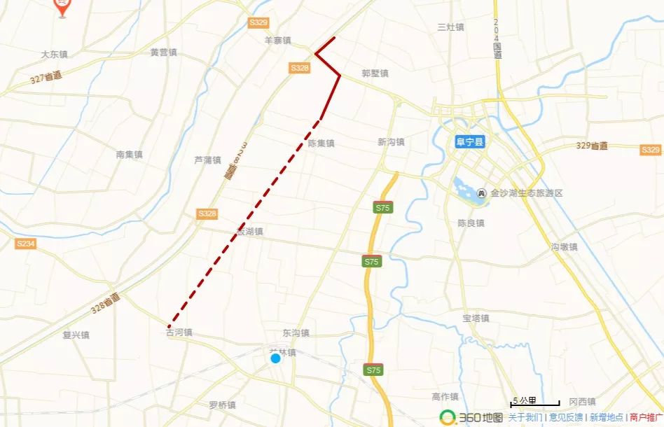 阜宁高速公路规划图图片