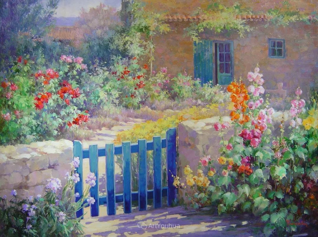 意大利裔美籍女画家画中的花园让人焕然一新