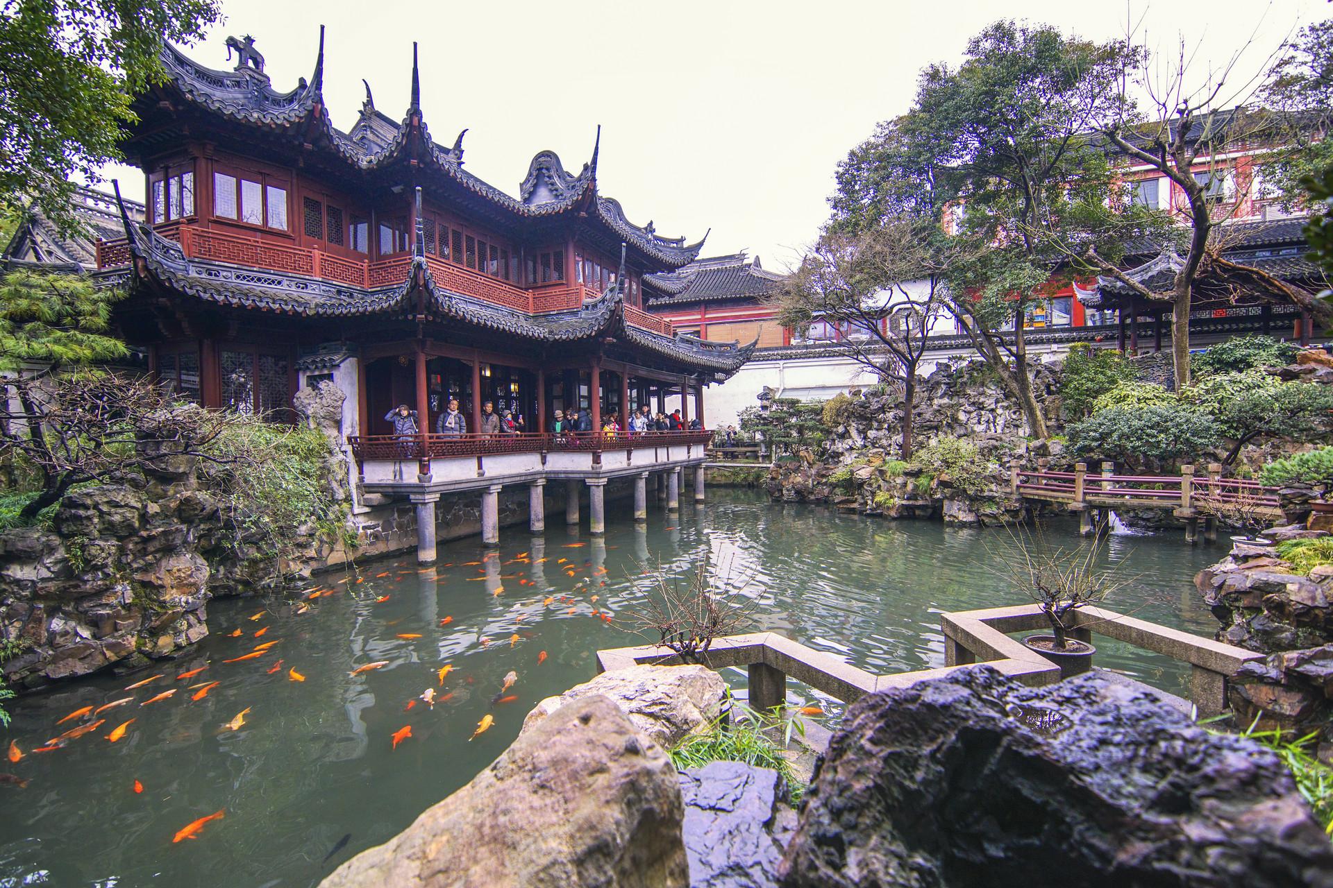 原创上海的古典园林,位于上海老城中心,已有400多年历史