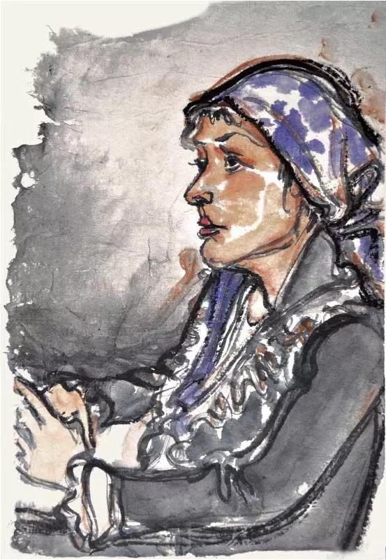 笔下有才情王晓辉新水墨人物画