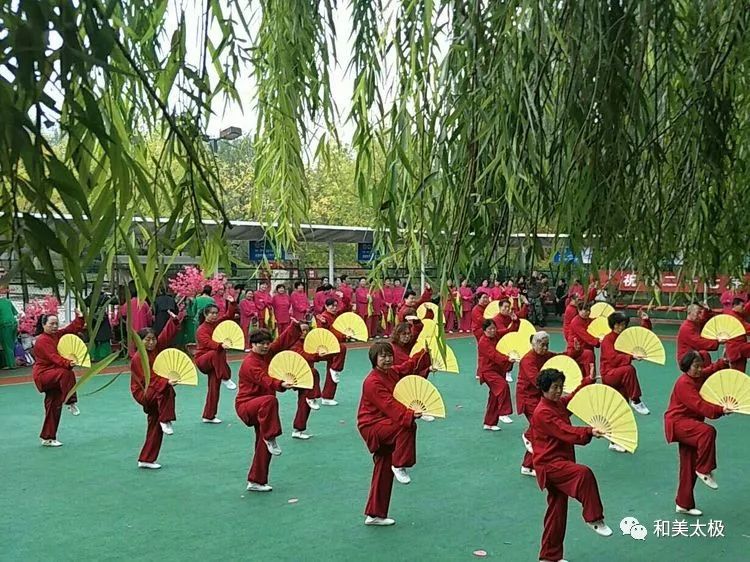 太极双环,健身操协会表演了健身球,花样健身操,旗袍协会表演了旗袍