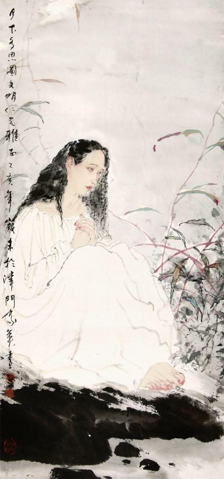 书画名家:何家英笔下的美女