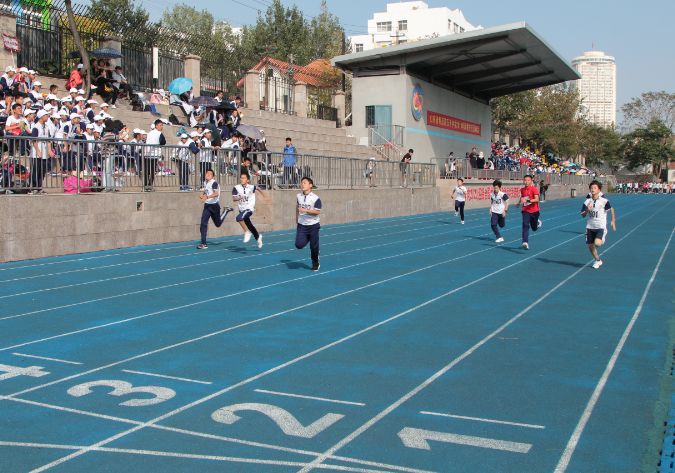 傳承中華經典我與祖國共奮進青島第五十中學2019年秋季運動會勝利開幕