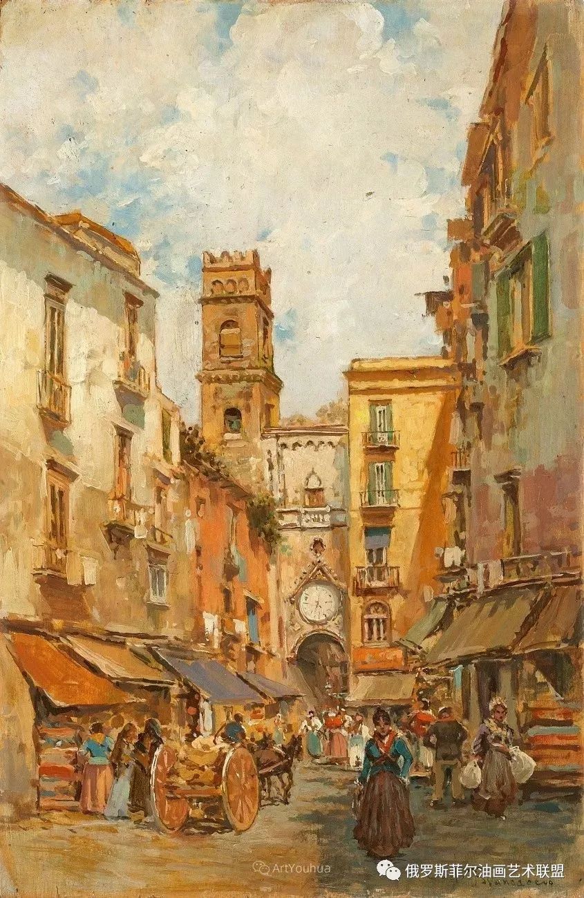 意大利画家卡洛·布兰卡乔油画作品欣赏_carlo