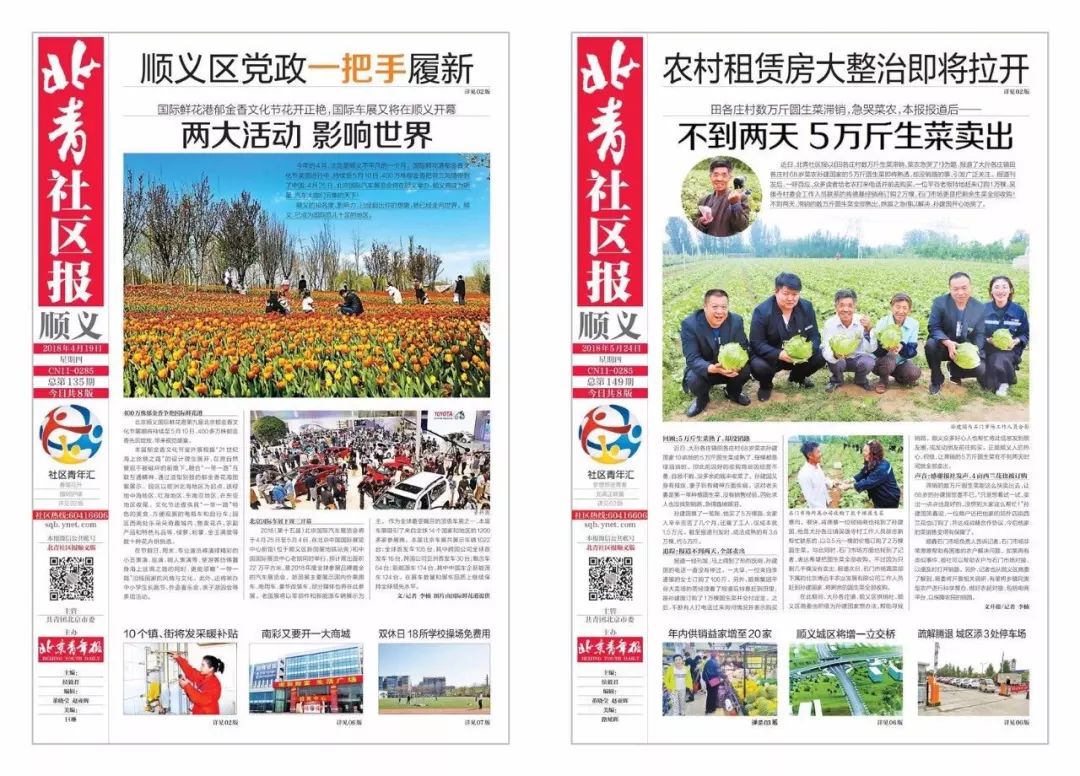 今日报纸 | 头版导读:顺义这6个村棚改稳步推进