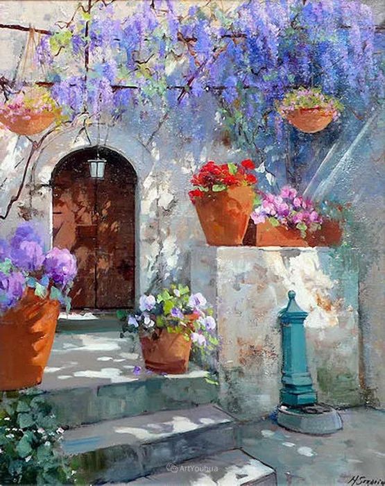 意大利裔美籍女画家画中的花园让人焕然一新