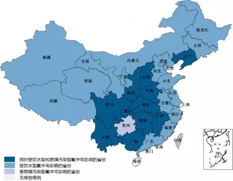 氟中毒:长期饮用高氟水可导致中毒,骨中摄入过量的"氟"会使骨骼中