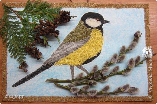 孩子一学就会的种子粘贴画和树叶粘贴画材料简单创意丰富