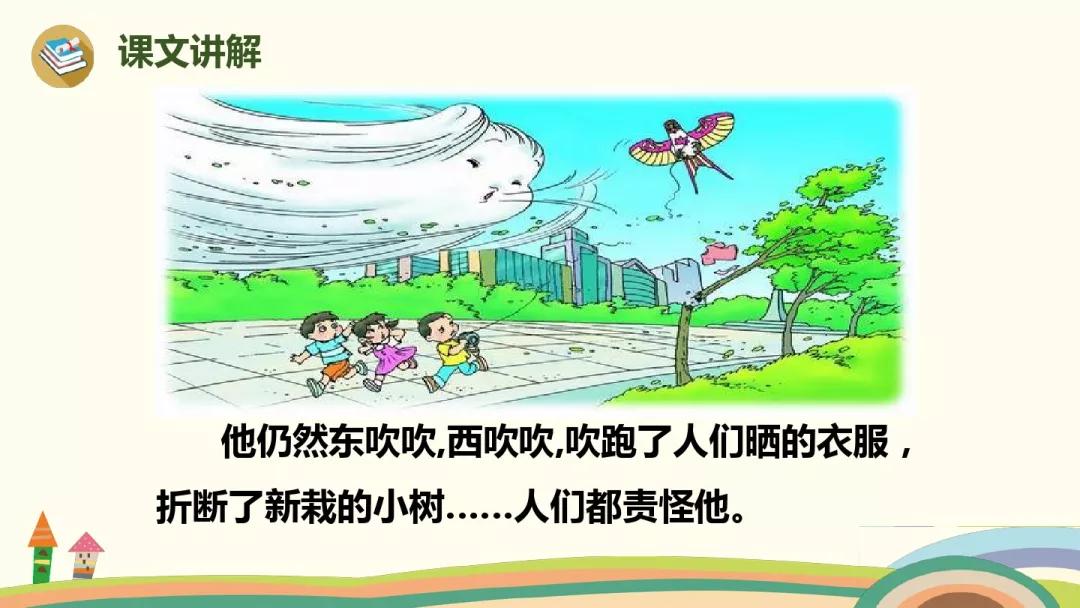 部编版小学二年级语文上册第24课《风娃娃》知识点 图文解读