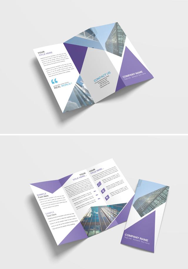 国外三折页设计欣赏!折叠的设计