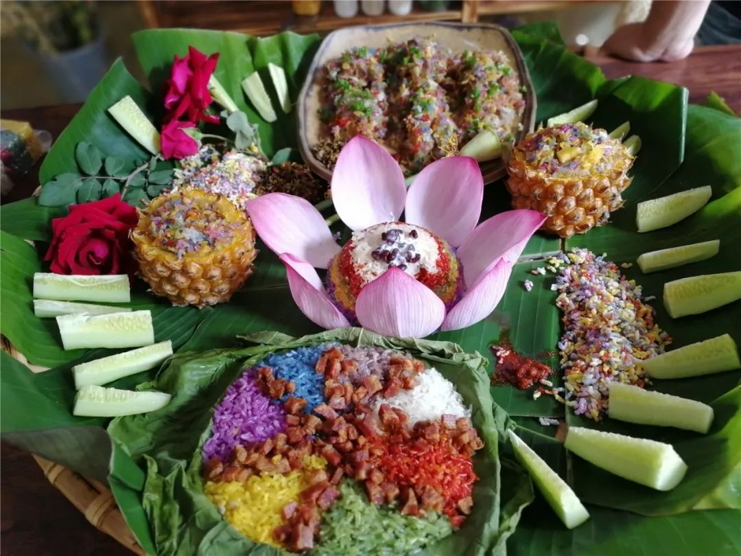 壮家花米饭吃下的每一口都是自然的味道