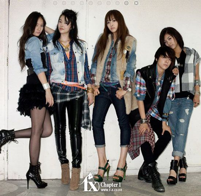 原创宋茜分享fx出道5人照雪莉啊再见不会忘记我爱你