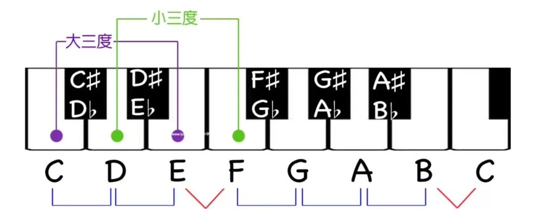 吉他全音半音关系图片图片