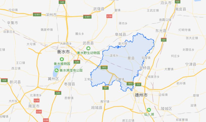 河北省景县龙华镇地图图片