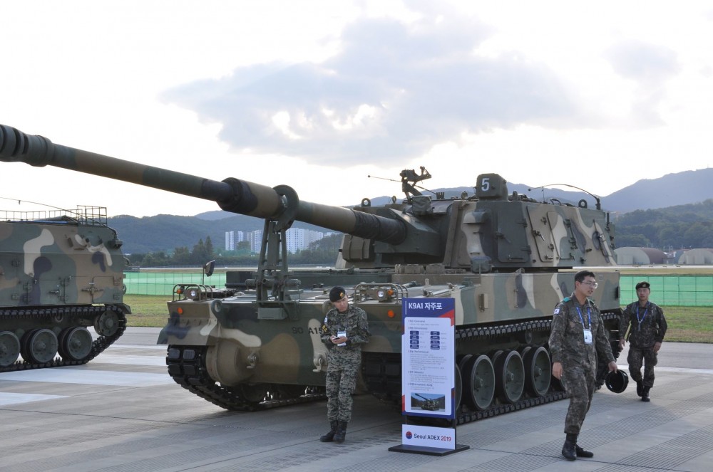 k2坦克领衔韩国防务展陆军主力装备全部上阵