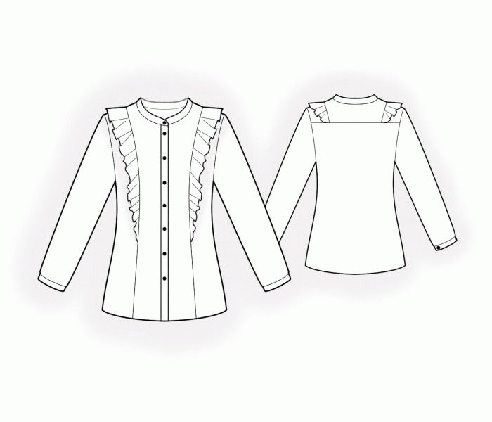 11款女士衬衫的效果图款式图uv贴图